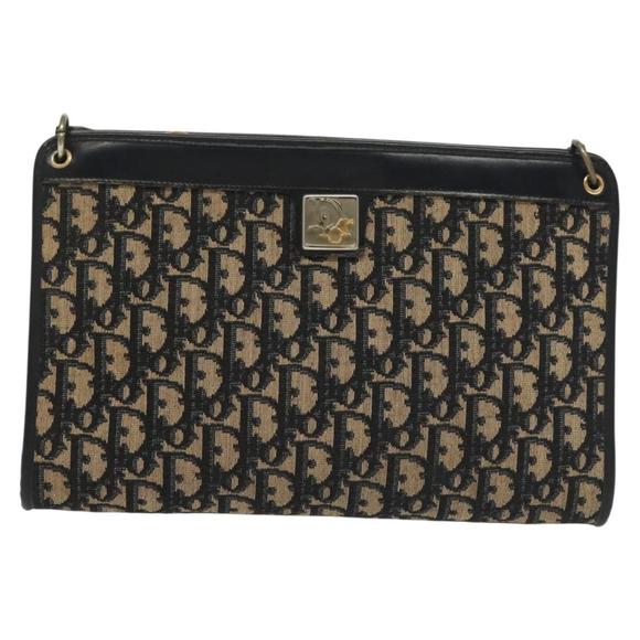 Dior 30 Montaigne Navy Canvas shoulder - Picture 1 of 10